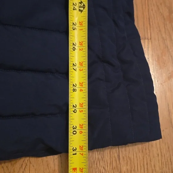 A.N.A BRAND WOMEN'S NAVY BLUE FAUX FUR HOODED WINTER COAT SIZE SMALL - Picture 15 of 16